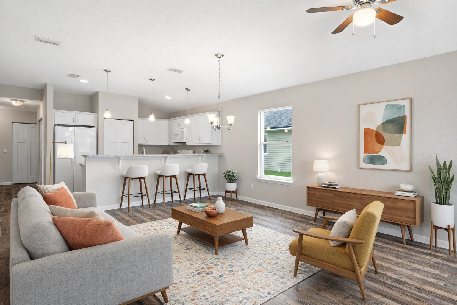 Mid-Century Modern staging example