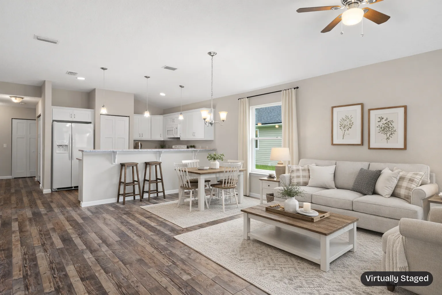 Modern Farmhouse staging example