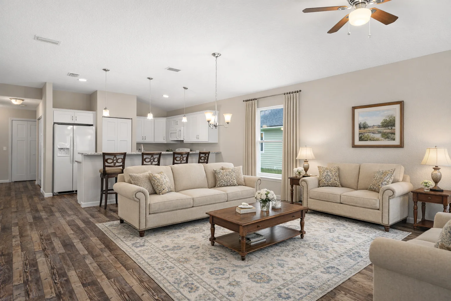 Traditional staging example